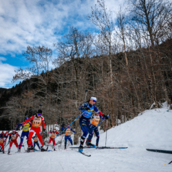 Samse National Tour n°5,LES CONTAMINES, FRANCE - JANUARY 25: CORALIE PERRIN of FRA January 25, 2026 in Les Contamines, France. (Photo by Rodriguez Alexis / @Aleiks_photo)