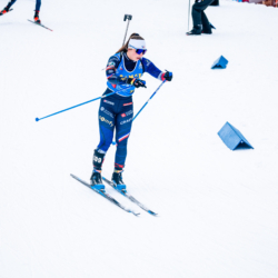 Samse National Tour n°5,LES CONTAMINES, FRANCE - JANUARY 25: CORALIE PERRIN of FRA January 25, 2026 in Les Contamines, France. (Photo by Rodriguez Alexis / @Aleiks_photo)
