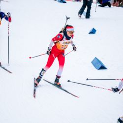 Samse National Tour n°5,LES CONTAMINES, FRANCE - JANUARY 25: CALINE PIC of FRA January 25, 2026 in Les Contamines, France. (Photo by Rodriguez Alexis / @Aleiks_photo)