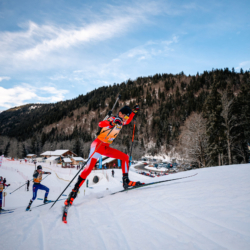 Samse National Tour n°5,LES CONTAMINES, FRANCE - JANUARY 25: ALEXIS FINE of FRA January 25, 2026 in Les Contamines, France. (Photo by Rodriguez Alexis / @Aleiks_photo)