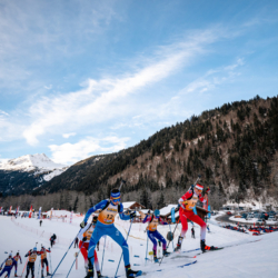 Samse National Tour n°5,LES CONTAMINES, FRANCE - JANUARY 25: VALENTIN LEVY of FRA January 25, 2026 in Les Contamines, France. (Photo by Rodriguez Alexis / @Aleiks_photo)