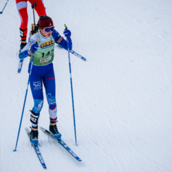 Samse National Tour n°5,LES CONTAMINES, FRANCE - JANUARY 25: CASSANDRE COUDER of FRA January 25, 2026 in Les Contamines, France. (Photo by Rodriguez Alexis / @Aleiks_photo)