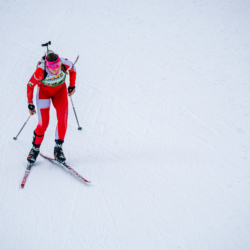 Samse National Tour n°5,LES CONTAMINES, FRANCE - JANUARY 25: LENA BRUN of FRA January 25, 2026 in Les Contamines, France. (Photo by Rodriguez Alexis / @Aleiks_photo)