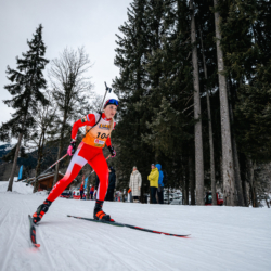 Samse National Tour n°5,LES CONTAMINES, FRANCE - JANUARY 25: EVA LAINE of FRA January 25, 2026 in Les Contamines, France. (Photo by Rodriguez Alexis / @Aleiks_photo)