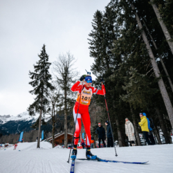 Samse National Tour n°5,LES CONTAMINES, FRANCE - JANUARY 25: LEONIE JEANNIER of FRA January 25, 2026 in Les Contamines, France. (Photo by Rodriguez Alexis / @Aleiks_photo)