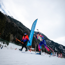 Samse National Tour n°5,LES CONTAMINES, FRANCE - JANUARY 25: FIONA LAURENT of FRA January 25, 2026 in Les Contamines, France. (Photo by Rodriguez Alexis / @Aleiks_photo)