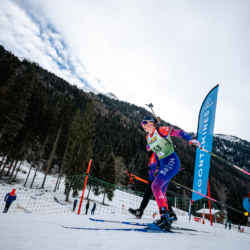 Samse National Tour n°5,LES CONTAMINES, FRANCE - JANUARY 25: FIONA LAURENT of FRA January 25, 2026 in Les Contamines, France. (Photo by Rodriguez Alexis / @Aleiks_photo)