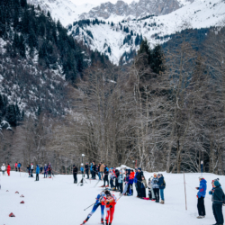 Samse National Tour n°5,LES CONTAMINES, FRANCE - JANUARY 25: FANY BERTRAND of FRA January 25, 2026 in Les Contamines, France. (Photo by Rodriguez Alexis / @Aleiks_photo)