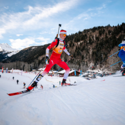 Samse National Tour n°5,LES CONTAMINES, FRANCE - JANUARY 25: EMILIAN GUILLET of FRA January 25, 2026 in Les Contamines, France. (Photo by Rodriguez Alexis / @Aleiks_photo)