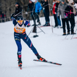 Samse National Tour n°5,LES CONTAMINES, FRANCE - JANUARY 25: LOUISE ROGUET of FRA January 25, 2026 in Les Contamines, France. (Photo by Rodriguez Alexis / @Aleiks_photo)