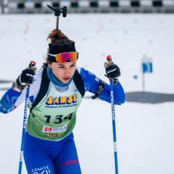 Samse National Tour n°5,LES CONTAMINES, FRANCE - JANUARY 25: MAELLE ACHOUI of FRA January 25, 2026 in Les Contamines, France. (Photo by Rodriguez Alexis / @Aleiks_photo)