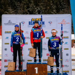 Samse National Tour n°5,LES CONTAMINES, FRANCE - JANUARY 25: MAELA CORREIA of FRA, THEMICE FONTAINE of FRA, LISA SIBERCHICOT of FRA January 25, 2026 in Les Contamines, France. (Photo by Rodriguez Alexis / @Aleiks_photo)