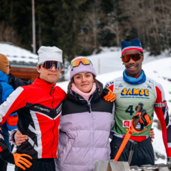 Samse National Tour n°5,LES CONTAMINES, FRANCE - JANUARY 25: FRANTZKY PERRIER of FRA, NINA TAFFIN January 25, 2026 in Les Contamines, France. (Photo by Rodriguez Alexis / @Aleiks_photo)