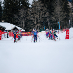 Samse National Tour n°5,LES CONTAMINES, FRANCE - JANUARY 25: THEO GUIRAUD-POILLOT of FRA, CAMILLE GRATALOUP MANISSOLLE of FRA, FLAVIO GUY of FRA January 25, 2026 in Les Contamines, France. (Photo by Rodriguez Alexis / @Aleiks_photo)