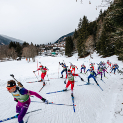 Samse National Tour n°5,LES CONTAMINES, FRANCE - JANUARY 25: CLEMENT PIRES of FRA January 25, 2026 in Les Contamines, France. (Photo by Rodriguez Alexis / @Aleiks_photo)