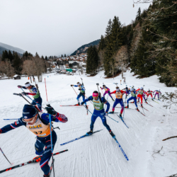 Samse National Tour n°5,LES CONTAMINES, FRANCE - JANUARY 25: ALEXIS COLOMBAN of FRA January 25, 2026 in Les Contamines, France. (Photo by Rodriguez Alexis / @Aleiks_photo)