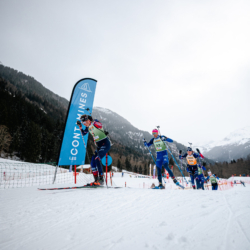 Samse National Tour n°5,LES CONTAMINES, FRANCE - JANUARY 25: FLAVIO GUY of FRA, ALEXIS COLOMBAN of FRA January 25, 2026 in Les Contamines, France. (Photo by Rodriguez Alexis / @Aleiks_photo)