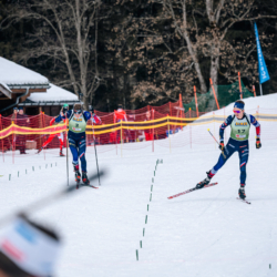 Samse National Tour n°5,LES CONTAMINES, FRANCE - JANUARY 25: CORENTIN JACOB of FRA, FLAVIO GUY of FRA January 25, 2026 in Les Contamines, France. (Photo by Rodriguez Alexis / @Aleiks_photo)