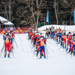 Samse National Tour n°5,LES CONTAMINES, FRANCE - JANUARY 25: VICTOR LAINE of FRA, TOM BOUILLET of FRA, ESTEBAN MOREIRA of FRATHEO GUIRAUD-POILLOT of FRA January 25, 2026 in Les Contamines, France. (Photo by Rodriguez Alexis / @Aleiks_photo)