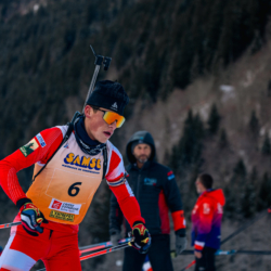 Samse National Tour n°5,LES CONTAMINES, FRANCE - JANUARY 25: ALEXIS FINE of FRA January 25, 2026 in Les Contamines, France. (Photo by Rodriguez Alexis / @Aleiks_photo)