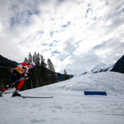 Samse National Tour n°5,LES CONTAMINES, FRANCE - JANUARY 25: NATHANAEL CULLELL of FRA January 25, 2026 in Les Contamines, France. (Photo by Rodriguez Alexis / @Aleiks_photo)