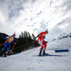 Samse National Tour n°5,LES CONTAMINES, FRANCE - JANUARY 25: MATHIS LAINÉ of FRA January 25, 2026 in Les Contamines, France. (Photo by Rodriguez Alexis / @Aleiks_photo)