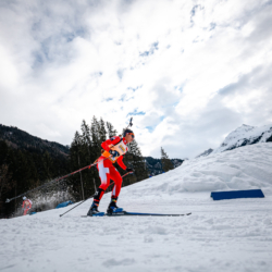 Samse National Tour n°5,LES CONTAMINES, FRANCE - JANUARY 25: LUCAS MOINE of FRA January 25, 2026 in Les Contamines, France. (Photo by Rodriguez Alexis / @Aleiks_photo)