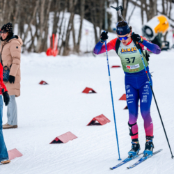 Samse National Tour n°5,LES CONTAMINES, FRANCE - JANUARY 25: LOIS LARGER of FRA January 25, 2026 in Les Contamines, France. (Photo by Rodriguez Alexis / @Aleiks_photo)