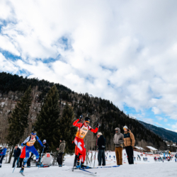Samse National Tour n°5,LES CONTAMINES, FRANCE - JANUARY 25: LUCAS MOINE of FRA January 25, 2026 in Les Contamines, France. (Photo by Rodriguez Alexis / @Aleiks_photo)