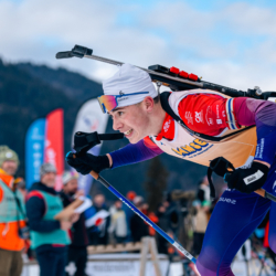 Samse National Tour n°5,LES CONTAMINES, FRANCE - JANUARY 25: TOM BOUILLET of FRA January 25, 2026 in Les Contamines, France. (Photo by Rodriguez Alexis / @Aleiks_photo)