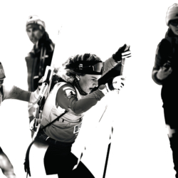 Samse National Tour n°6,AUTRANS, FRANCE - FEBRUARY 7: EVA LAINE of FRA, LENA MORETTI of FRA February 7, 2026 in Autrans, France. (Photo by Rodriguez Alexis / @Aleiks_photo)