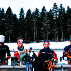 Samse National Tour n°6,AUTRANS, FRANCE - FEBRUARY 8: VICTOR LAINE of FRA, CLEMENT PIRES of FRA, MATHIEU GARCIA of FRA February 8, 2026 in Autrans, France. (Photo by Rodriguez Alexis / @Aleiks_photo)