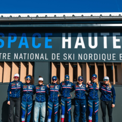 EQUIPE DE FRANCE JUNIOR/JEUNE MONDIAUX 2026,CNSNMM, FRANCE - FEBRUARY 24: Louise ROGUET of FRA MB, Matilda DODOS of FRA DA, Themice FONTAINE of FRA SA, Juliette OLIVA of FRA MB, Adele OUVRIER BUFFET of FRA MB, Namou CANDAU ARMAND of FRA SA, Romane OUVRIER BUFFET of FRA MB and Lou-Anne DUPONT BALLET-BAZ of FRA MB February 24, 2026 in CNSNMM, France. (Photo by Rodriguez Alexis / @Aleiks_photo)