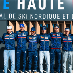 EQUIPE DE FRANCE JUNIOR/JEUNE MONDIAUX 2026,CNSNMM, FRANCE - FEBRUARY 24: Tom BOUILLET of FRA JU, Antonin DELSOL of FRA SA, Guillaume POIROT of FRA VO, Emile PERRILLAT-BOTTONET of FRA MB, Léo CARLIER of FRA JU, Sacha MAZZILLI-RIABOFF of FRA SA, Camille GRATALOUP MANNISOLLE of FRA DA, Nans MADELENAT of FRA DA February 24, 2026 in CNSNMM, France. (Photo by Rodriguez Alexis / @Aleiks_photo)