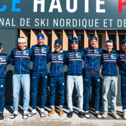 EQUIPE DE FRANCE JUNIOR/JEUNE MONDIAUX 2026,CNSNMM, FRANCE - FEBRUARY 24: Tom BOUILLET of FRA JU, Antonin DELSOL of FRA SA, Guillaume POIROT of FRA VO, Emile PERRILLAT-BOTTONET of FRA MB, Léo CARLIER of FRA JU, Sacha MAZZILLI-RIABOFF of FRA SA, Camille GRATALOUP MANNISOLLE of FRA DA, Nans MADELENAT of FRA DA February 24, 2026 in CNSNMM, France. (Photo by Rodriguez Alexis / @Aleiks_photo)