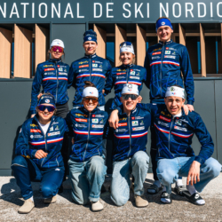 EQUIPE DE FRANCE JUNIOR/JEUNE MONDIAUX 2026,CNSNMM, FRANCE - FEBRUARY 24: Louise ROGUET of FRA, Léo CARLIER of FRA, Lou-Anne DUPONT BALLET-BAZ, Guillaume POIROT of FRA, Namou CADAU ARMAND of FRA, Themice FONTAINE of FRA, Camille GRATALOUP MANISSOLLE and Antonin DELSOL of FRA February 24, 2026 in CNSNMM, France. (Photo by Rodriguez Alexis / @Aleiks_photo)