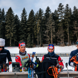 Samse National Tour n°6,AUTRANS, FRANCE - FEBRUARY 8: VICTOR LAINE of FRA, CLEMENT PIRES of FRA, MATHIEU GARCIA of FRA February 8, 2026 in Autrans, France. (Photo by Rodriguez Alexis / @Aleiks_photo)