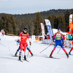 Samse National Tour n°6,AUTRANS, FRANCE - FEBRUARY 8: NANS MADELENAT of FRA, JOE GUINCHARD of FRA February 8, 2026 in Autrans, France. (Photo by Rodriguez Alexis / @Aleiks_photo)