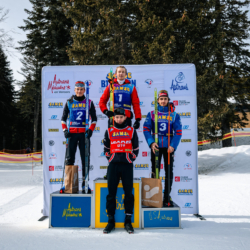 Samse National Tour n°6,AUTRANS, FRANCE - FEBRUARY 8: ROBINSON GOLERRET for FRA, SACHA MAZZILLIfor FRA, ESTEBAN MOREIRA for FRA, NANS MADELENAT for FRA February 8, 2026 in Autrans, France. (Photo by Rodriguez Alexis / @Aleiks_photo)