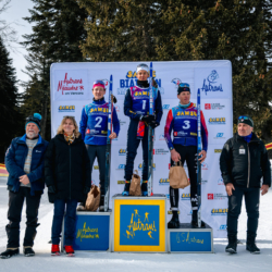 Samse National Tour n°6,AUTRANS, FRANCE - FEBRUARY 8: NOÉ SEIGNEUR for FRA, ENZO BOUILLET for FRA , ANTONIN GUY fro FRA February 8, 2026 in Autrans, France. (Photo by Rodriguez Alexis / @Aleiks_photo)