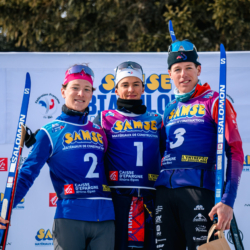 Samse National Tour n°6,AUTRANS, FRANCE - FEBRUARY 8: NOÉ SEIGNEUR for FRA, ENZO BOUILLET for FRA , ANTONIN GUY fro FRA February 8, 2026 in Autrans, France. (Photo by Rodriguez Alexis / @Aleiks_photo)