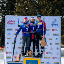 Samse National Tour n°6,AUTRANS, FRANCE - FEBRUARY 8: NOÉ SEIGNEUR for FRA, ENZO BOUILLET for FRA , ANTONIN GUY fro FRA February 8, 2026 in Autrans, France. (Photo by Rodriguez Alexis / @Aleiks_photo)