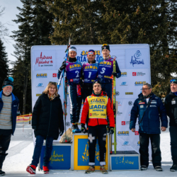 Samse National Tour n°6,AUTRANS, FRANCE - FEBRUARY 8: ANTONIN GUY for FRA, MATHIEU GARCIA for FRA, MARTIN BOTET for FRA February 8, 2026 in Autrans, France. (Photo by Rodriguez Alexis / @Aleiks_photo)