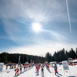 Samse National Tour n°6,AUTRANS, FRANCE - FEBRUARY 8: FANY BERTRAND of FRA, ARMAND NAMOU CANDAU of FRA, THEMICE FONTAINE of FRA STADIUM February 8, 2026 in Autrans, France. (Photo by Rodriguez Alexis / @Aleiks_photo)
