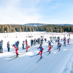Samse National Tour n°6,AUTRANS, FRANCE - FEBRUARY 8: FANY BERTRAND of FRA, ARMAND NAMOU CANDAU of FRA, THEMICE FONTAINE of FRA, LOU ANNE DUPONT BALLET BAZ of FRA STADIUM February 8, 2026 in Autrans, France. (Photo by Rodriguez Alexis / @Aleiks_photo)