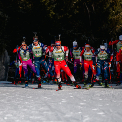 Samse National Tour n°6,AUTRANS, FRANCE - FEBRUARY 8: FLAVIO GUY of FRA, MATHIEU GARCIA of FRA, ANTONIN DELSOL of FRA February 8, 2026 in Autrans, France. (Photo by Rodriguez Alexis / @Aleiks_photo)