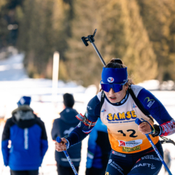Samse National Tour n°6,AUTRANS, FRANCE - FEBRUARY 8: CORALIE PERRIN of FRA February 8, 2026 in Autrans, France. (Photo by Rodriguez Alexis / @Aleiks_photo)