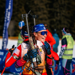 Samse National Tour n°6,AUTRANS, FRANCE - FEBRUARY 8: LISA SIBERCHICOT of FRA, FANY BERTRAND of FRA February 8, 2026 in Autrans, France. (Photo by Rodriguez Alexis / @Aleiks_photo)