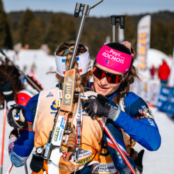 Samse National Tour n°6,AUTRANS, FRANCE - FEBRUARY 8: LOU ANNE DUPONT BALLET BAZ of FRA, CHLOE ORVAIN of FRA February 8, 2026 in Autrans, France. (Photo by Rodriguez Alexis / @Aleiks_photo)