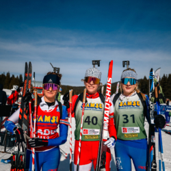 Samse National Tour n°6,AUTRANS, FRANCE - FEBRUARY 8: JULIETTE OLIVA of FRA, ROSALIE ODILE of FRA, ADELE OUVRIER-BUFFET of FRA February 8, 2026 in Autrans, France. (Photo by Rodriguez Alexis / @Aleiks_photo)